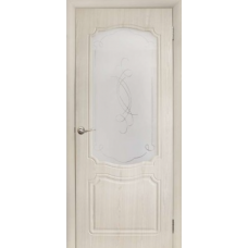 Дверь межкомнатная Дубрава Сибирь Венто ФОМАН Дуб беленый, стекло художественное